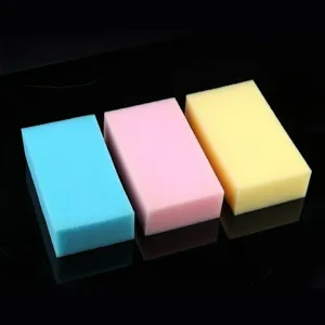 Set di spugne colorate per pulire i capelli, 3 spugne in schiuma morbida rettangolari per salone.