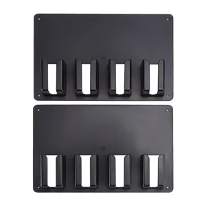 Soportes de pared para cortapelos organizador de herramientas de peluqueria de 4 ranuras
