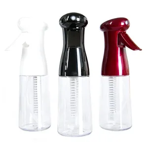 Professional continuous spray bottle set PET transparent hair styling mist water bottles multi-use