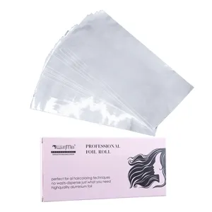 Professional hair foil roll in pink box, ideal for coloring and highlighting techniques.