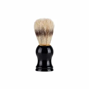 Blaireau de Rasage Professionnel pour Hommes Avec Poils de Sanglier Naturels et Manche en Résine ABS pour Soin de la Barbe