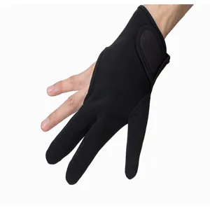 Professional heat resistant 3 finger glove for hair salon styling flat iron protection