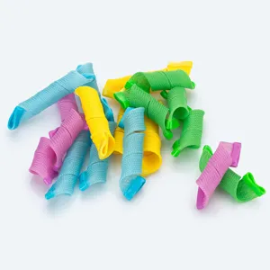 Bigoudis en spirale colorés magique forme-cheveux outils de coiffure DIY sans chaleur.