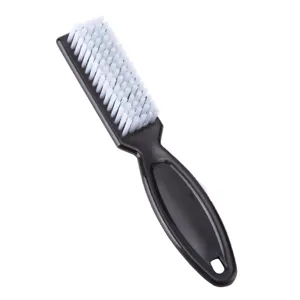 Cepillo de cuello de barbero profesional con cerdas suaves para limpieza y peinado de cabello.