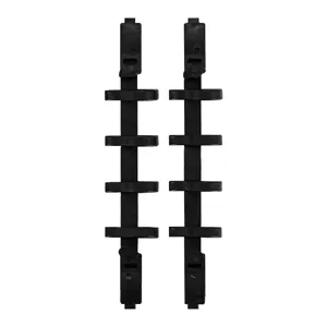 Black plastic hair braiding tools, hair styling tool for French braids and hair styling.