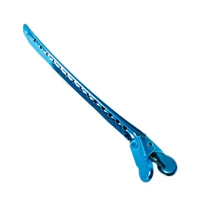 Professionele aluminium haarwortel klem eendebek golf clip voor styling blauwe kleur