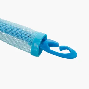 Crochet de rouleau de cheveux bleu maille boucleur accessoire de coiffure DIY pour coiffure.
