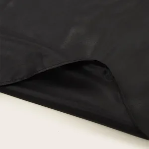 Professional black salon haircut cape for hair styling, durable fabric design for barbershop.
