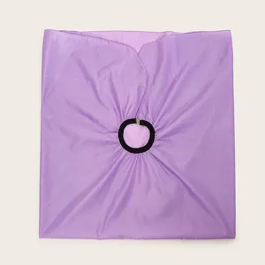 Mantella Professionale da Barbiere Impermeabile in Poliestere Mantella per Taglio Capelli per Salone Casa Camice Viola per Parrucchiere con Fibbia Regolabile