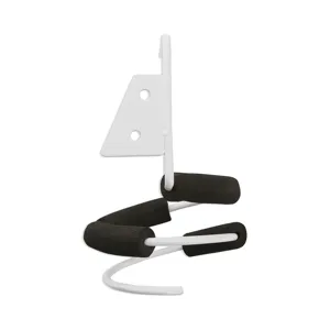 Minimalist Wall Mounted Hair Dryer Holder Iron Metal Spiral Hairdressing Tool Storage Rack For Salon Bathroom Organization