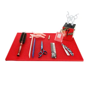 Alfombrilla de silicona antideslizante para peluquería organizador de herramientas