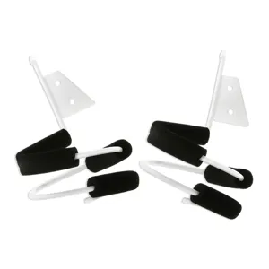 Wall mounted hair dryer holder salon styling tool organizer heavy duty metal bracket rack