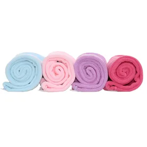 Cuffia asciugacapelli in microfibra morbida coreana asciugamano rapido set da 4