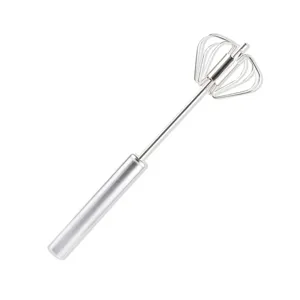 Stainless steel semi automatic whisk manual egg beater kitchen baking salon hair dye mixer.