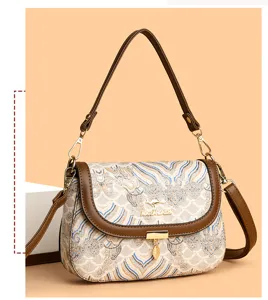 Vintage women shoulder bag retro casual stylish crossbody bag daily commute chic
