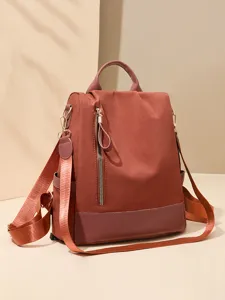Stylish women backpack casual travel nylon rucksack large capacity elegant daily daypack