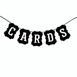 Vintage Kraft Paper CARDS Letter Banner Wedding Decoration Party Garland Photo Booth Props Marriage Venue Layout Bunting