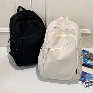 Zaino casual leggero e impermeabile da viaggio per studenti vista principale quotidiana
