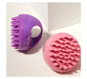 Silikon Kopfhaut Massagebürste Shampoo Bürste Haarwaschbürste für die Dusche Haarpflege.