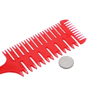Pettine Professionale in ABS per Mèches Pettine per Styling a Spina di Pesce Con Coda Appuntita Denti per Sezionare Spazzola per Tinta per Salone e Fai da Te