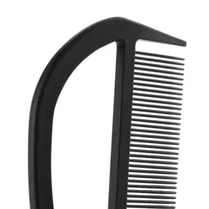 Peigne à Mèches Professionnel en ABS Avec Queue en Acier Inoxydable Peigne à Queue en Métal pour Salon de Coiffure Stylisme