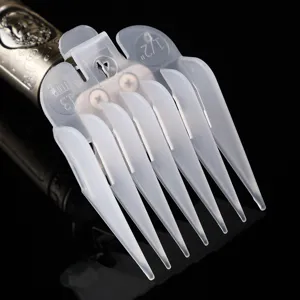 Professional Plastic Hair Clipper Guards Set Universal Trimmer Guide Combs Replacement Styling Tools For Men Women Barber Shop Salon Accessories