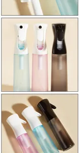 Flacone spray a Nebbia fine continua 300ml vuoto ricaricabile per styling capelli e trucco.