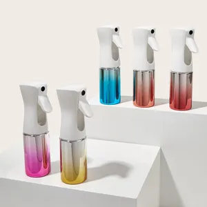 Continuous spray bottle gradient color hairdressing plant watering high pressure spray bottle