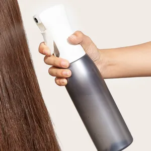 High Pressure Continuous Fine Mist Spray Bottle For Hairdressing Salon Gardening Frosted Transparent Plastic Refillable Water Sprayer Bottle