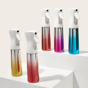 Continuous spray bottle gradient hair styling plant mister high pressure water sprayer bottle