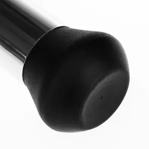 Replacement black rubber end cap and metal rod part for professional barber neck duster brush.