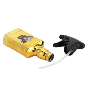 Flacone spray per capelli bottiglia vintage dorata spruzzatore d'acqua vuoto per parrucchiere