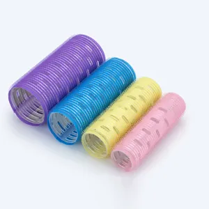 Aluminum heat-conducting hair rollers set, colorful fluffy bangs styling curlers for daily use.
