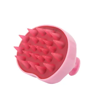 Cepillo de Masaje del Cuero Cabelludo Limpiador de Cabello Cerdas Suaves de TPE Cepillo para Champú para Limpieza Profunda Peine Masajeador para Hombres y Mujeres