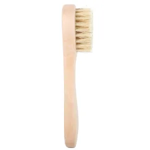 Brosse corporelle en bois brosse de nettoyage du visage avec poils naturels pour soins de la peau.