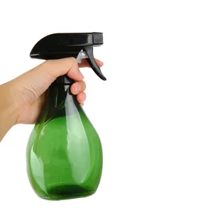 Kunststoff Sprühflasche 450ml für Friseur Garten Wasser Sprüher grün Hand Behälter Pumpe.