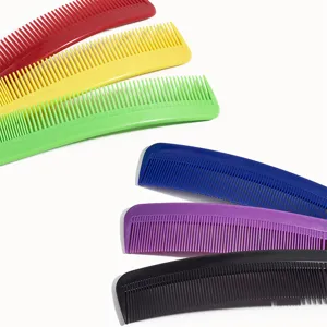 Buntes Haarkamm-Set aus Kunststoff, dünne Friseur-Styling-Tools für Männer und Haarschnitt.