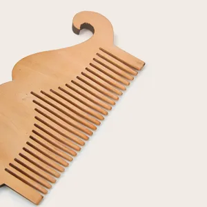 Houten baardkam haarstyling gereedschap snor verzorging houten kam accessoire voor mannen