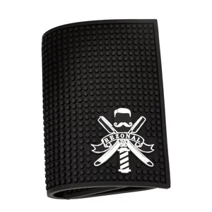 Tapis à Outils de Barbier Professionnel Silicone Antidérapant pour Ciseaux Peignes Tondeuses Résistant à la Chaleur