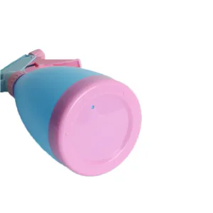 Plastic spuitfles voor kapperszaak en tuinieren, handgedrukte waternevel fles 500ml blauw roze.