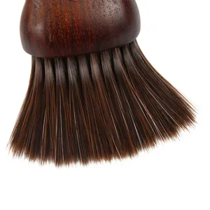 Professioneller Friseur Nackenstaubpinsel mit Holzgriff und weichen Nylonborsten Salon.