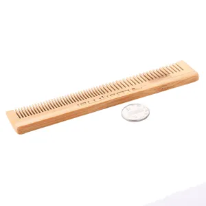 Natural wood hair comb handleless fine tooth comb personal care scalp massage hair styling tool