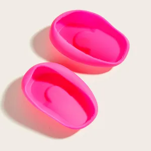Silicone hair dye ear covers protect ears from staining during hair coloring at home salon use.