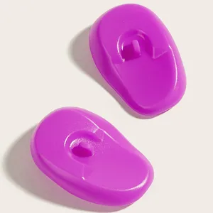 Silicone hair dyeing ear covers, waterproof ear protectors for hair coloring, 2pcs set.