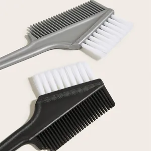 Pinceau et Peigne de Teinture pour Cheveux Professionnel Intégré Double Tête Applicateur de Coloration pour Salon Maison Balayage Outil de Soin Capillaire