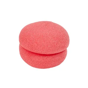 Bigoudis éponge sans chaleur rose balle bouclante pour coiffure douce pendant la nuit