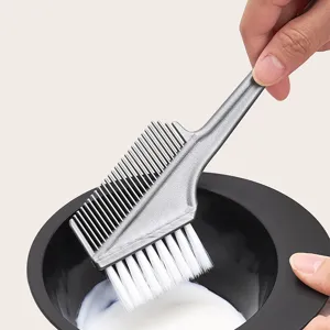 Ensemble pinceau et bol de coloration professionnelle, peigne double face pour salon.