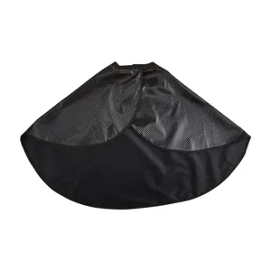Professional salon hairdressing cape with carbon fiber texture, waterproof and anti-hair sticking.