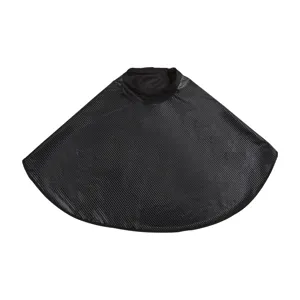 Professional black hair salon cape waterproof haircutting styling shawl for barbers and stylists.