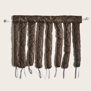 Heatless hair curler headband octopus styling tool brown quilted comfortable sleeping hair roller